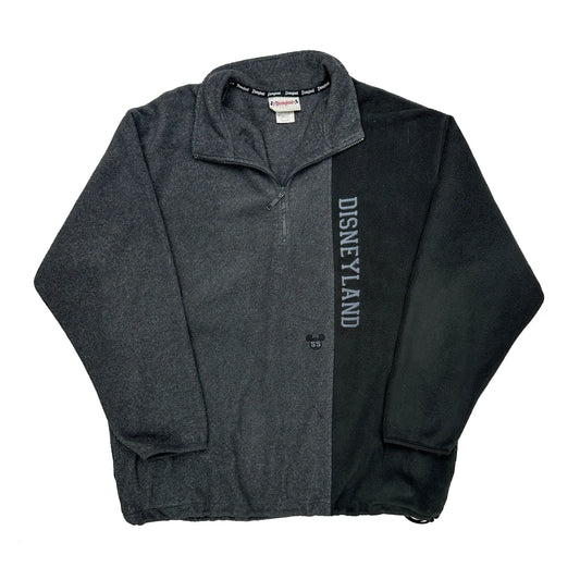 Vintage Disneyland Disney Spellout 1/4 Zip - XL Grey Polyester