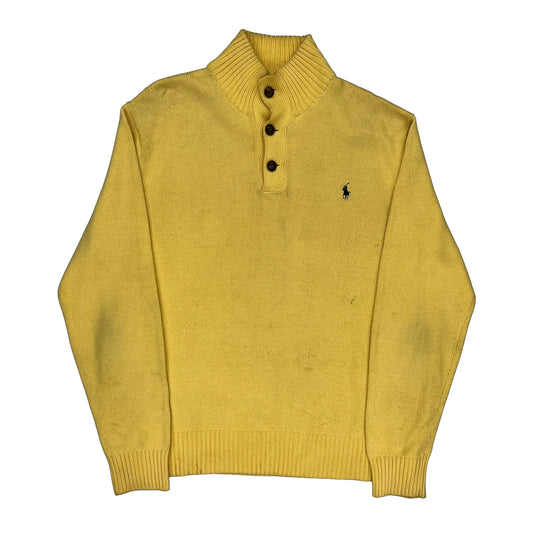 Ralph Lauren Jumper - XL Yellow Cotton
