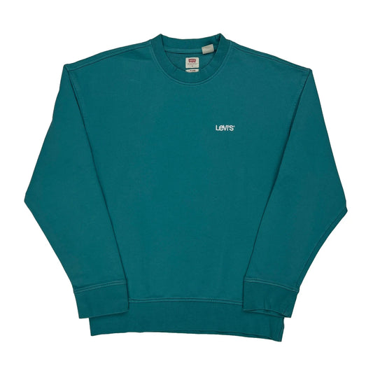 Levis Sweatshirt - Small Green Cotton
