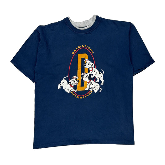 101 Dalmatians Disney T-Shirt - XL Blue Cotton