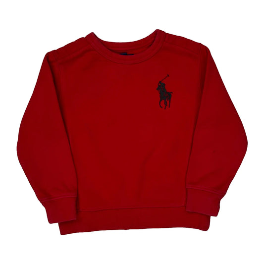 Age 4 Polo By Ralph Lauren Sweatshirt - 2XS Red Cotton Blend