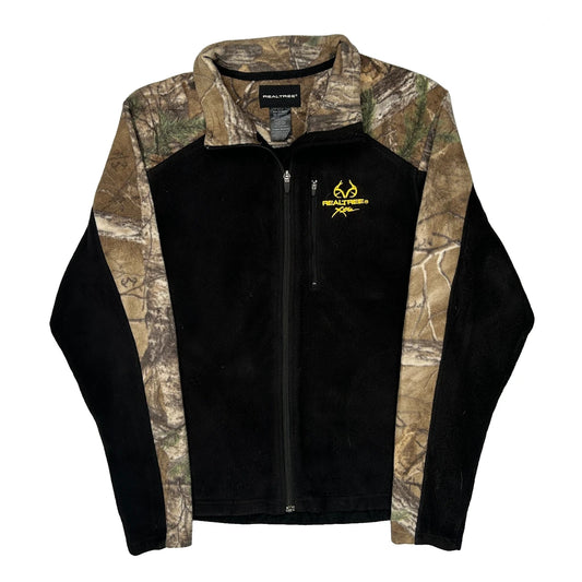 Realtree Camo Fleece Jacket - Medium Black Polyester