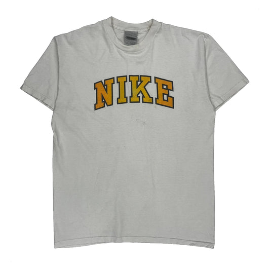 Nike College T-Shirt - Large White Cotton