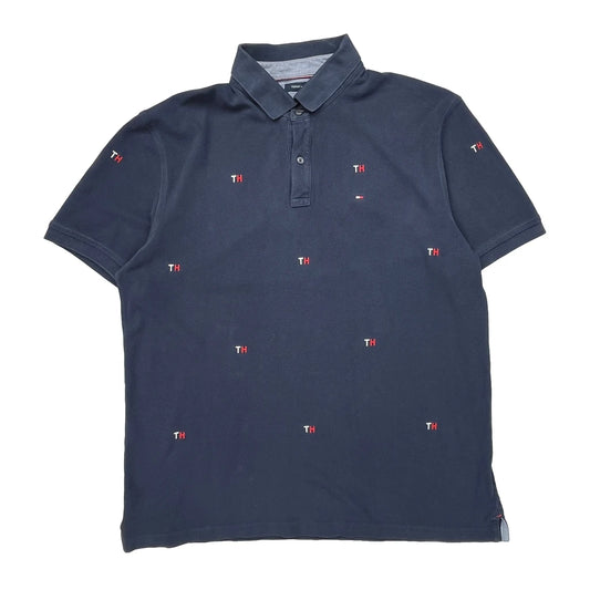 Tommy Hilfiger Polo Shirt - XL Navy Cotton