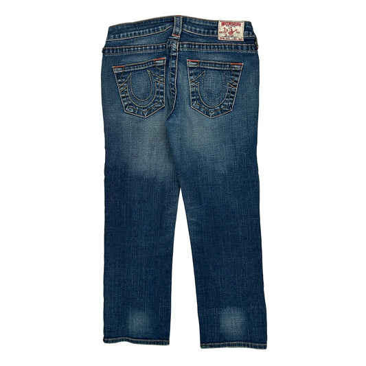 True Religion Skinny Jeans - 30W UK 8 Blue Cotton