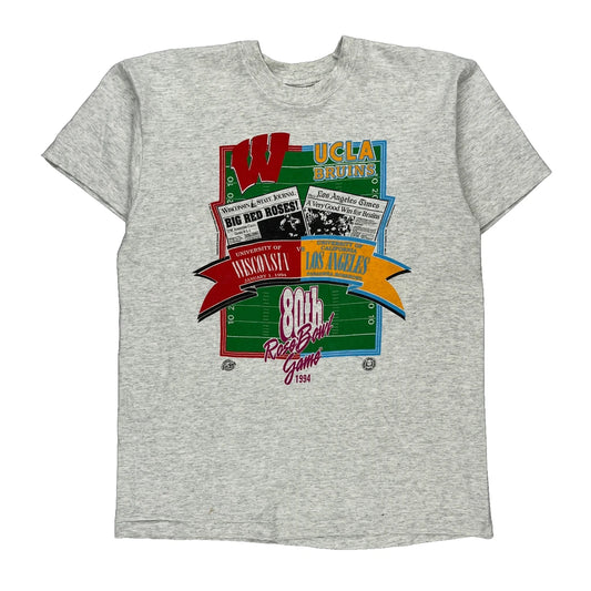 Rose Bowl Game 1994 Fruit Of The Loom Single Stitch T-Shirt - Large Grey Cotton