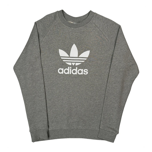 Adidas Sweatshirt - Medium Grey Cotton