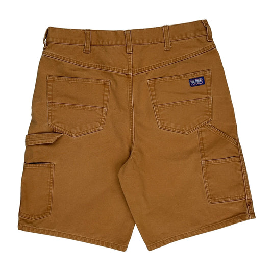 Big Smith Carpenter Shorts - 34W 10L Brown Cotton