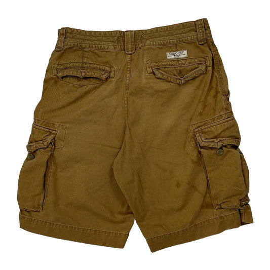 Vintage Polo By Ralph Lauren Cargo Shorts - 30W 10L Brown Cotton