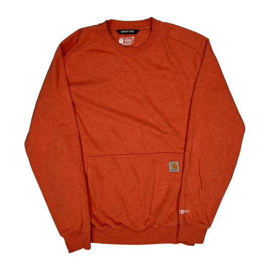 Force Carhartt Sweatshirt - Medium Orange Cotton