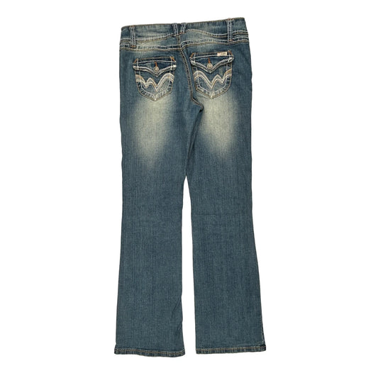 Angels Boot Cut Jeans - 30W UK 8 Blue Cotton Blend