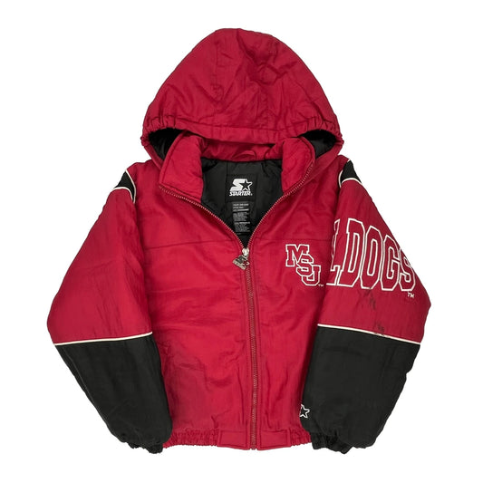 Age 10-12 Starter Spellout Puffer - Medium Black Nylon