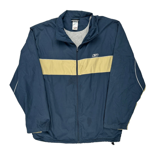 Reebok Track Jacket - 2XL Blue Polyester