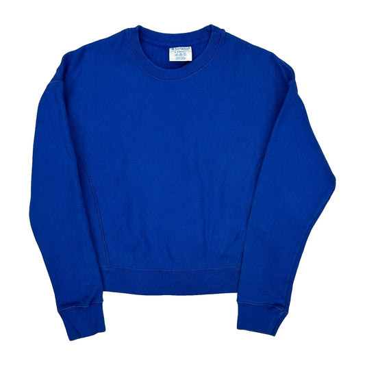 Reverse Weave Champion Sweatshirt - XS Blue Cotton