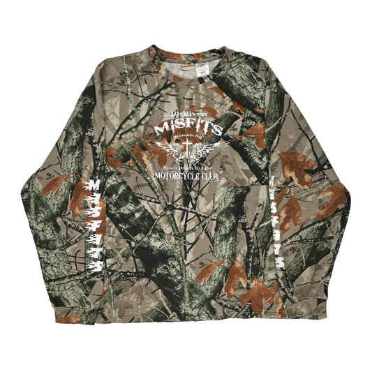 Unbranded Camo Long Sleeve T-Shirt - 2XL Camo Cotton
