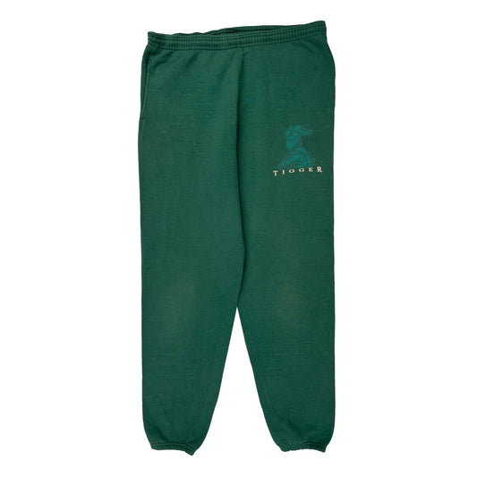 Tigger Disney Cartoon Joggers - Medium Green Cotton Blend