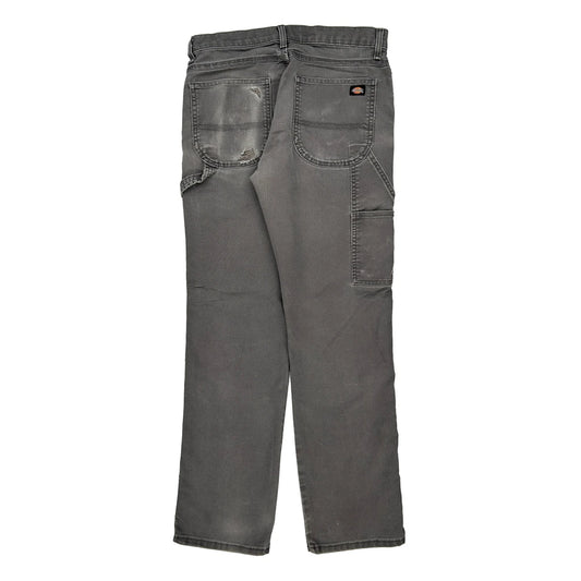 Dickies Carpenter Trousers - 30W 31L Grey Cotton