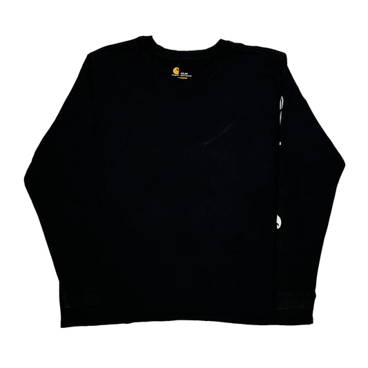 Vintage Carhartt Long Sleeve T-Shirt - 2XL Black Cotton