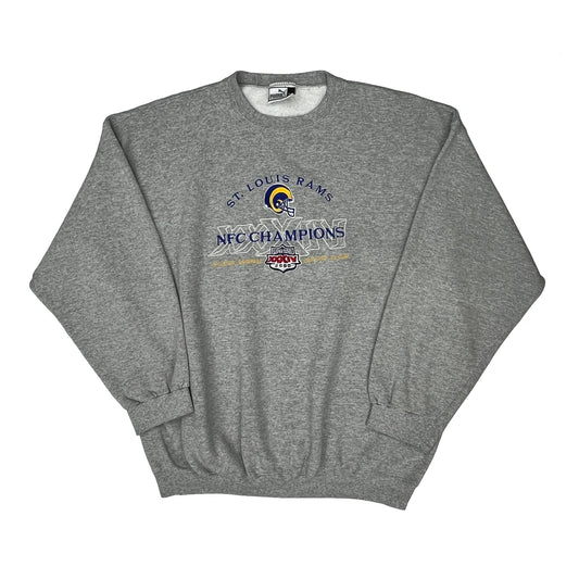 St. Louis Rams Puma Football Sweatshirt - 2XL Grey Cotton
