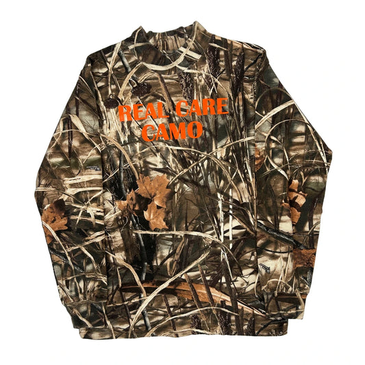 Real Care Camo Realtree Camo Long Sleeve T-Shirt - Medium Camo Cotton
