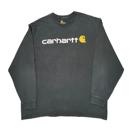 Carhartt Long Sleeve T-Shirt - 2XL Grey Cotton
