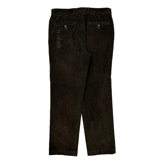 Ralph Lauren Cord Trousers - 34″ Waist Brown Cotton
