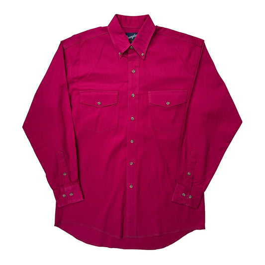 Wrangler Denim Shirt - Medium Pink Cotton