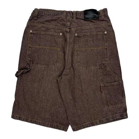 Vintage Koman Baggy Carpenter Shorts - 33W 11L Brown Cotton