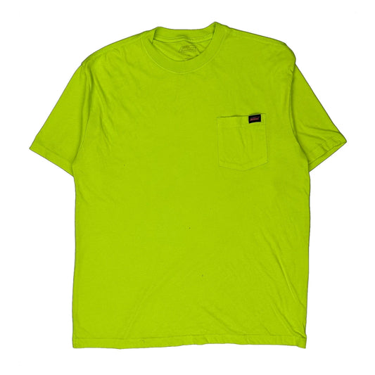 Dickies T-Shirt - XL Yellow Cotton