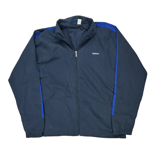Reebok Track Jacket - 2XL Blue Polyester