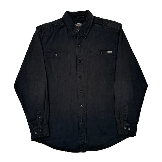 Genuine Motorclothes Harley Davidson Shirt - Large Black Cotton
