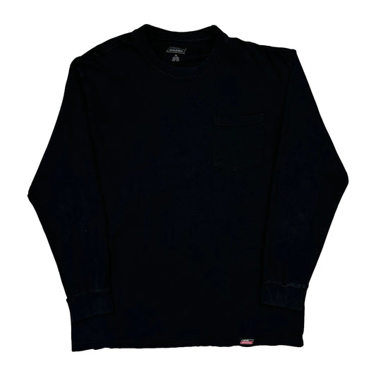 Dickies Long Sleeve T-Shirt - XL Black Cotton