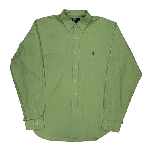 Polo By Ralph Lauren Shirt - Large Green Cotton