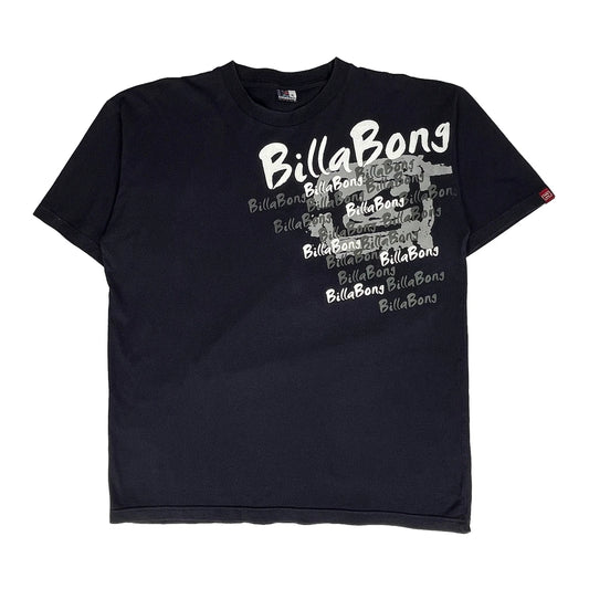 Billabong Spellout T-Shirt - XL Black Cotton