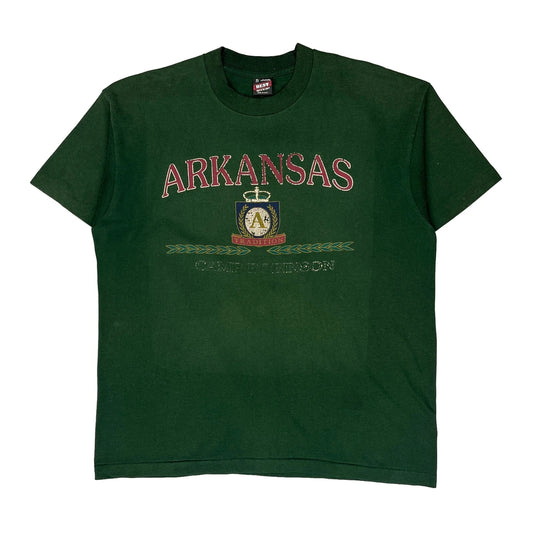 Camp Robinson Fruit Of The Loom Single Stitch T-Shirt - XL Green Cotton Blend