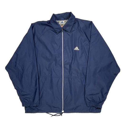 Adidas Windbreaker - Large Navy Nylon
