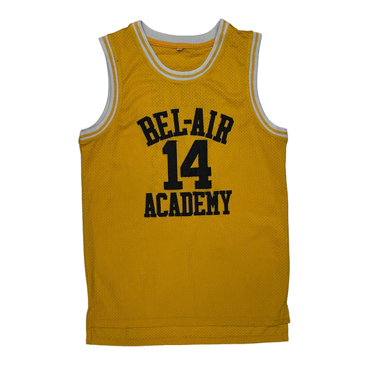 Vintage Bel-Air Academy Unbranded College Jersey - Medium Yellow Polyester