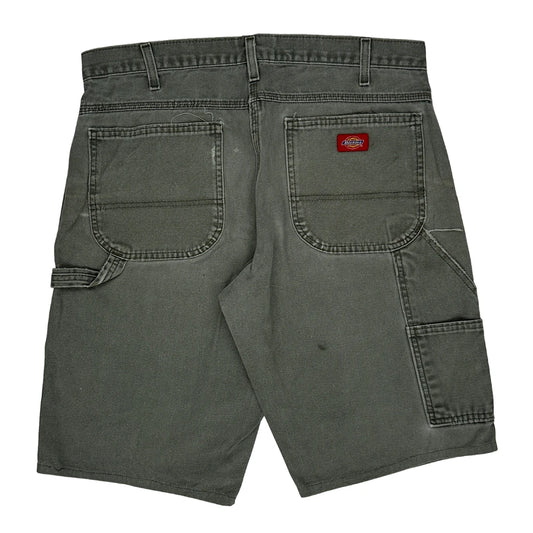 Dickies Carpenter Shorts - 34W 10L Grey Cotton