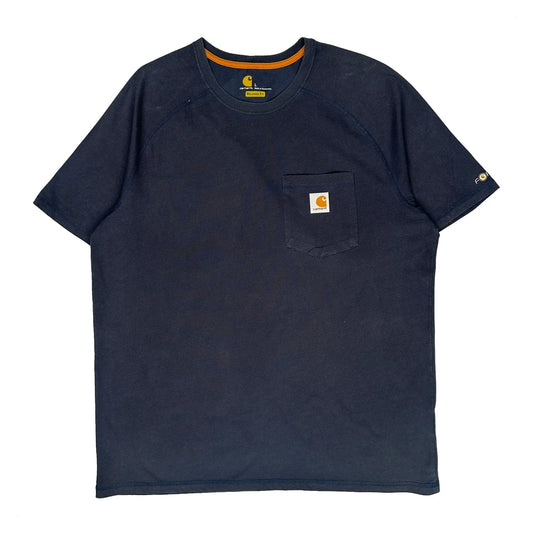 Carhartt T-Shirt - Large Blue Cotton