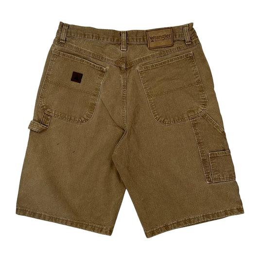Vintage Wrangler Carpenter Shorts - 28W 11L Brown Cotton