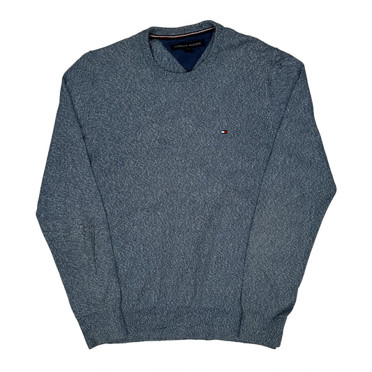 Vintage Tommy Hilfiger Jumper - Medium Blue Cotton