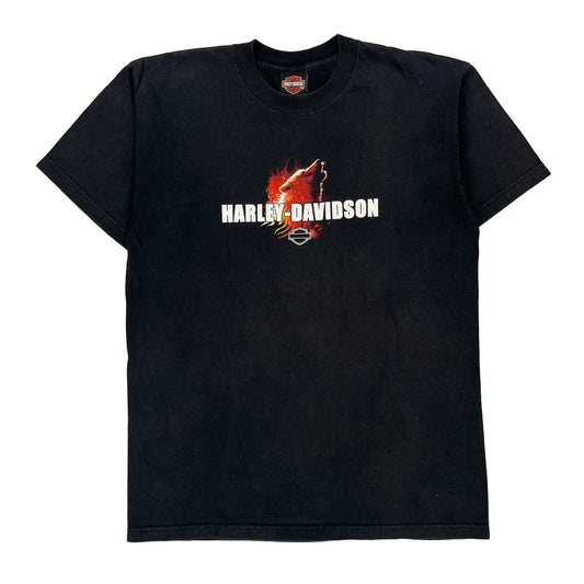 Barnett'S Las Cruces New Mexico Harley Davidson Graphic T-Shirt - Large Black Cotton