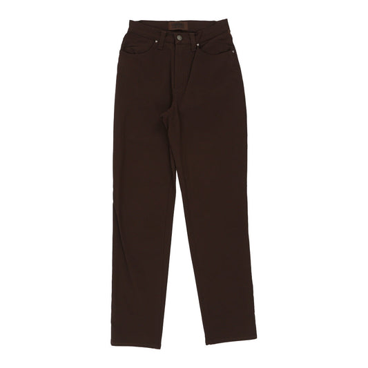 Versace Jeans Couture Trousers - 26W UK 6 Brown Nylon Blend