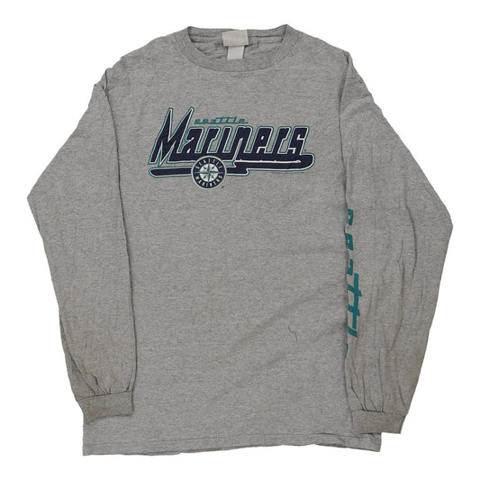 Vintage grey Seattle Mariners Lee Sport Long Sleeve T-Shirt - mens small