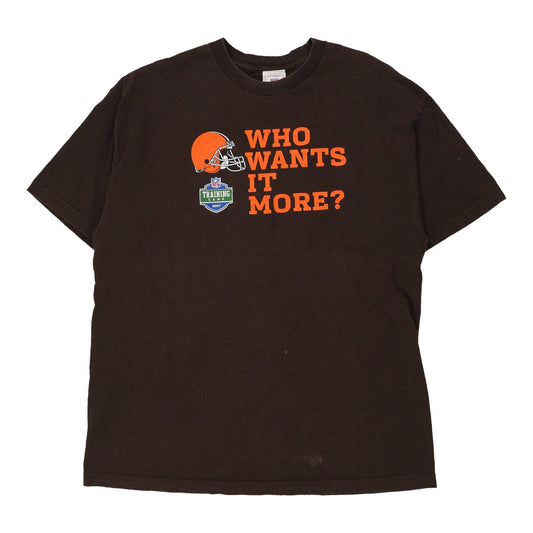 Vintage brown Cleveland Browns Nfl T-Shirt - mens x-large