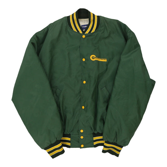 Vintage green Fire Protection Holloway Varsity Jacket - mens x-large