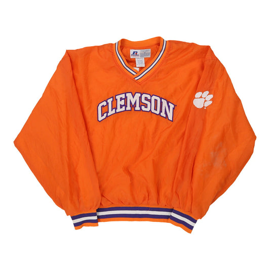Vintage orange Clemson Russell Athletic Windbreaker - mens large