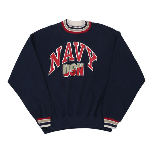 Vintage navy Made in USA Navy USN Jerzees Sweatshirt - mens large