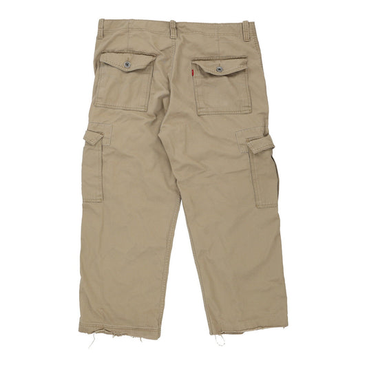 Vintage beige Levis Cargo Trousers - mens 38" waist