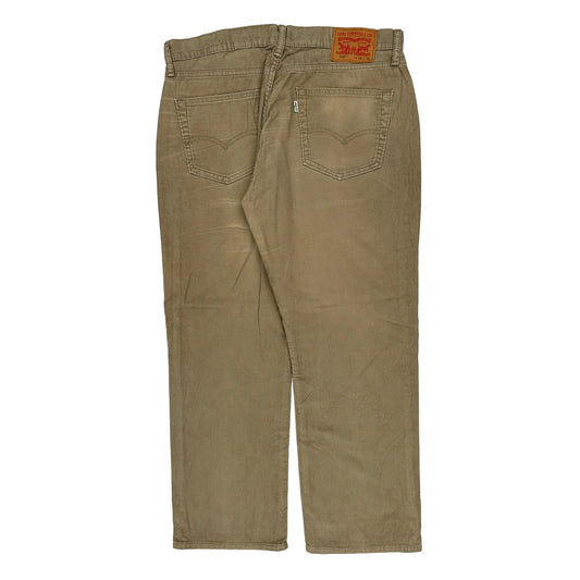 Levis Cord Trousers - 36″ Waist Beige Cotton